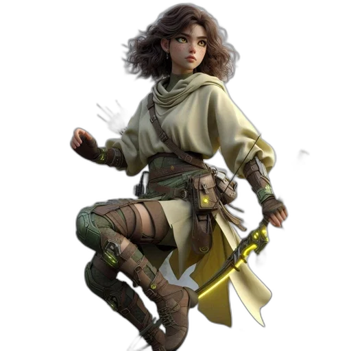 sword, staff, weapon, concept art, fantasy art, comic book art, pixel art, earth tones transparent PNG cut-out