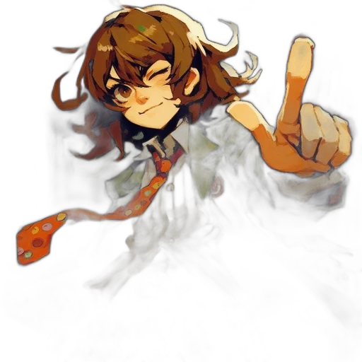 weapon, creature, hair, staff, watercolor, pixel art, concept art, anime transparent PNG cut-out
