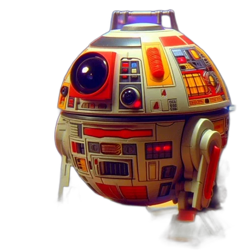 robot, weapon, concept art, 3d render, photorealistic, pixel art, spherical, colorful transparent PNG cut-out