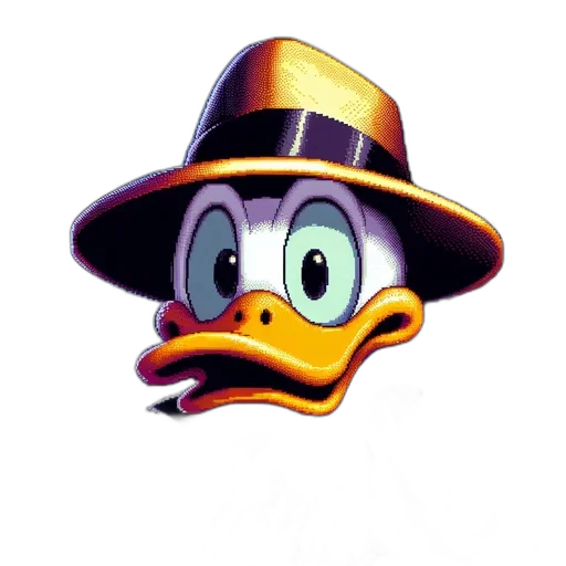 hat, mask, staff, animal, pixel art, 3d render, cartoon, concept art transparent PNG cut-out