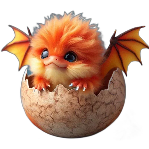 dragon, creature, animal, 3d render, fantasy art, concept art, photorealistic, animated transparent PNG cut-out