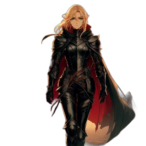 weapon, concept art, fantasy art, comic book art, pixel art, dark, red, woman transparent PNG cut-out