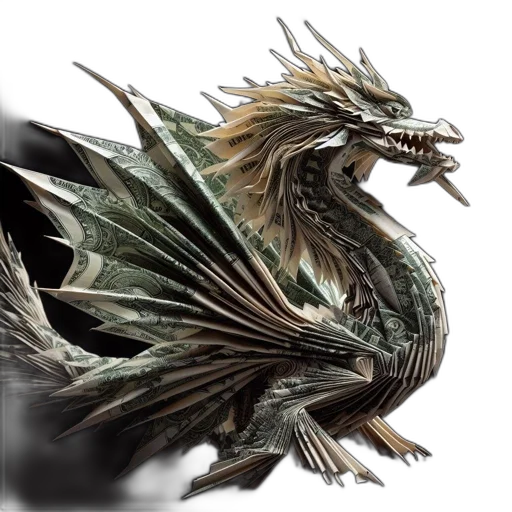 dragon, creature, animal, weapon, fantasy art, concept art, 3d render, photorealistic transparent PNG cut-out