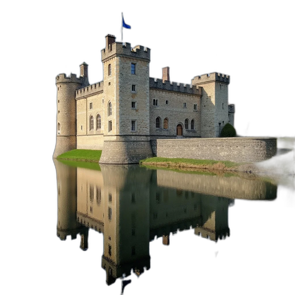 crown, building, sword, dragon, photorealistic, 3d render, concept art, fantasy art transparent PNG cut-out