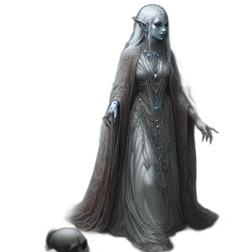 dress, staff, creature, mask, concept art, fantasy art, pixel art, comic book art transparent PNG cut-out
