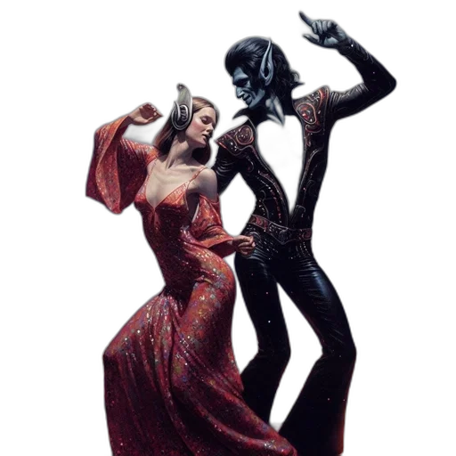 mask, dress, creature, concept art, fantasy art, comic book art, photorealistic, outer space transparent PNG cut-out