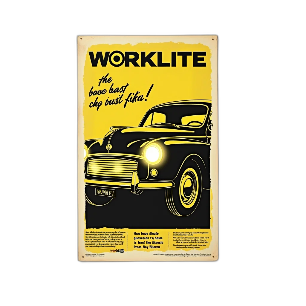 car, comic book art, yellow, black, advertisement, worklite, featuring, stylized transparent PNG cut-out