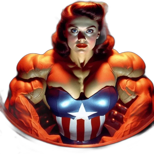 crown, comic book art, concept art, photorealistic, 3d render, woman, strong, physique transparent PNG cut-out