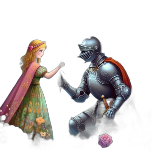 robot, sword, concept art, fantasy art, 3d render, pixel art, forest, snow transparent PNG cut-out