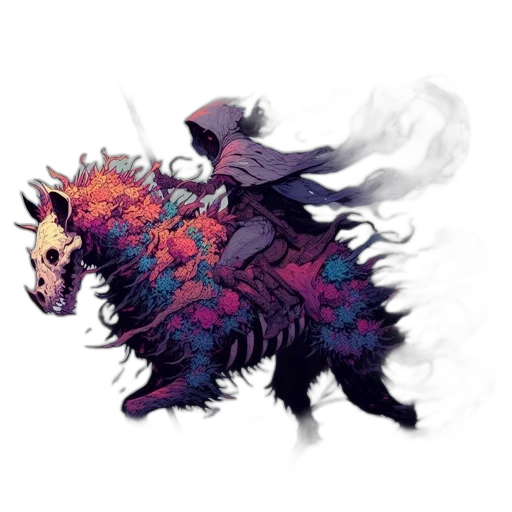 dragon, creature, animal, mask, concept art, fantasy art, pixel art, watercolor transparent PNG cut-out