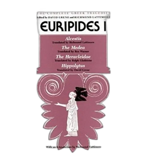 complete, greek, tragedies, euripides, book, cover, featuring, classical transparent PNG cut-out