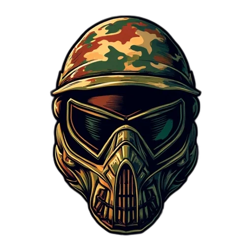 mask, face, concept art, pixel art transparent PNG cut-out