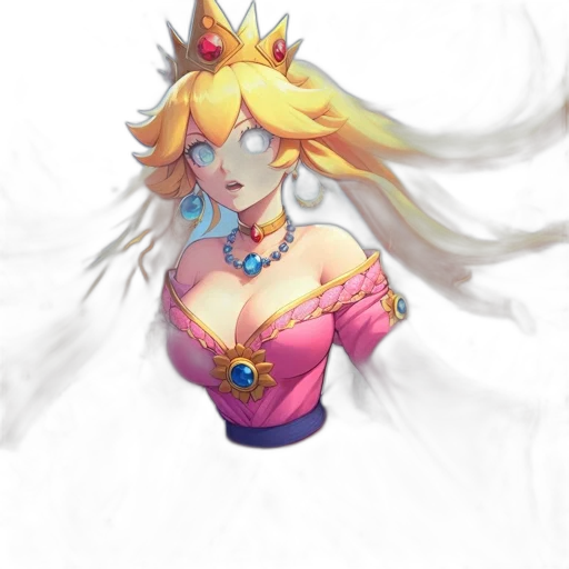 crown, dress, dragon, weapon, fantasy art, concept art, pixel art, anime transparent PNG cut-out