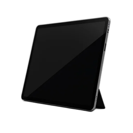 weapon, staff, 3d render, modern, tablet, black, screen, bezel transparent PNG cut-out