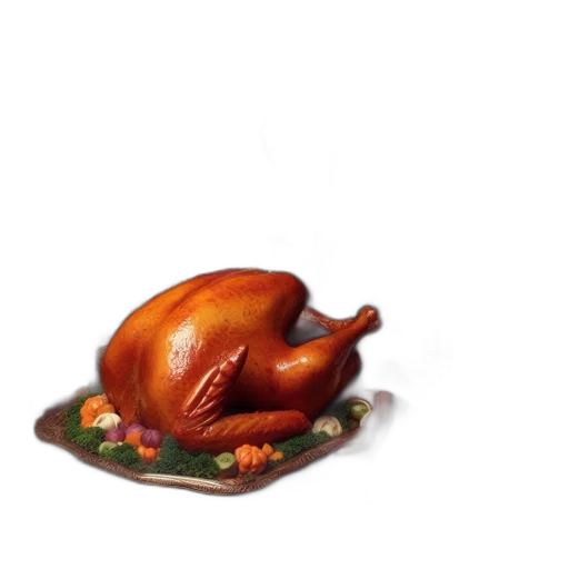 food, animal, crown, hat, 3d render, photorealistic, concept art, scene transparent PNG cut-out