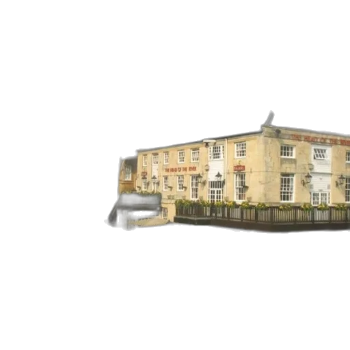building, 3d render, photorealistic, concept art, city street, bustling, riverside, scene transparent PNG cut-out