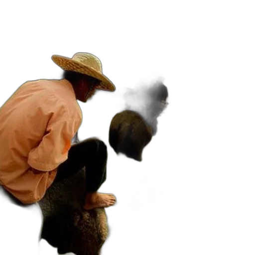 hat, mask, animal, hair, photorealistic, 3d render, concept art, oil painting transparent PNG cut-out