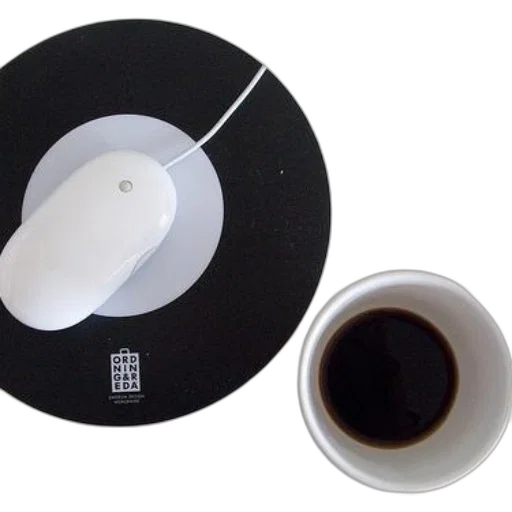 food, robot, 3d render, white, computer, mouse, black, pad transparent PNG cut-out