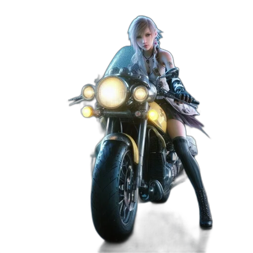 jacket, weapon, concept art, fantasy art, photorealistic, cyberpunk, night, woman transparent PNG cut-out