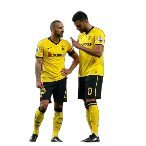 staff, dortmund, players, being transparent PNG cut-out
