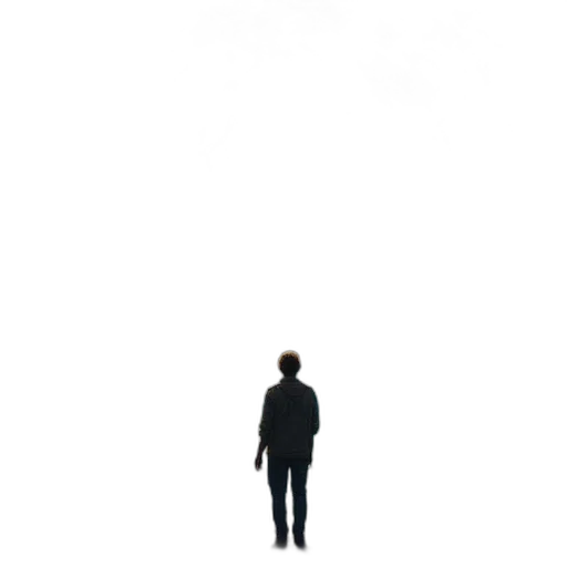 jacket, staff, robot, face transparent PNG cut-out