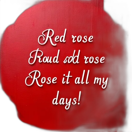 red, close-up, canvas, textured, surface, featuring, poem, written transparent PNG cut-out