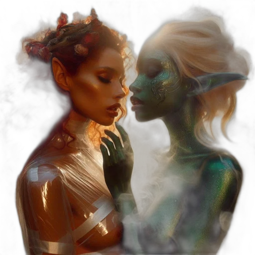mask, jewelry, fantasy art, photorealistic, concept art, oil painting, outer space, underwater transparent PNG cut-out