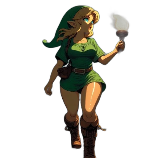 staff, dress, weapon, mask, concept art, pixel art, fantasy art, comic book art transparent PNG cut-out