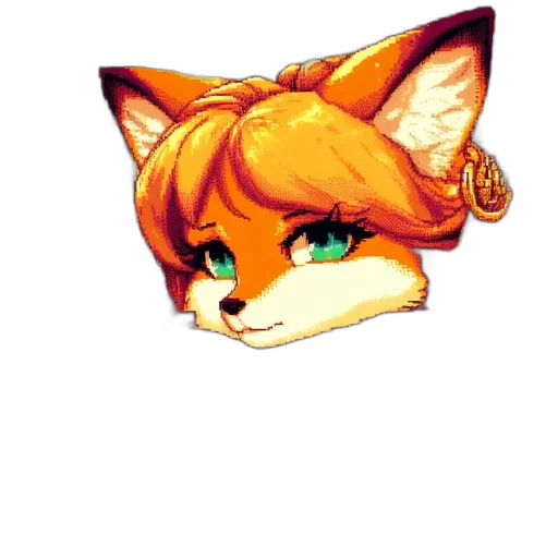staff, mask, face, animal, pixel art, anime, watercolor, fantasy art transparent PNG cut-out