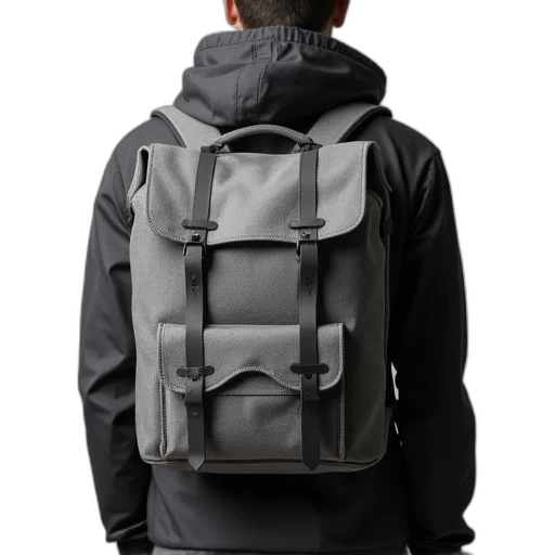 jacket, 3d render, dark, gray transparent PNG cut-out