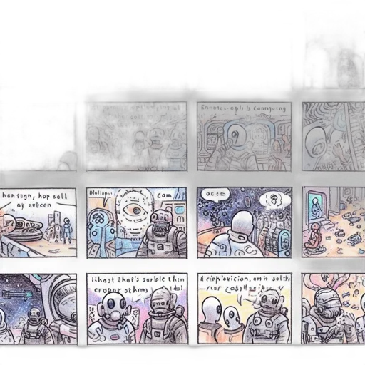 robot, comic book art, concept art, outer space, city street, fog, snow, comic transparent PNG cut-out