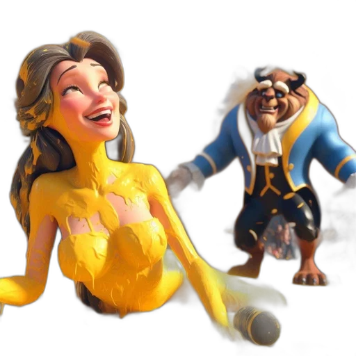 crown, concept art, 3d render, fantasy art, photorealistic, underwater, golden, belle transparent PNG cut-out
