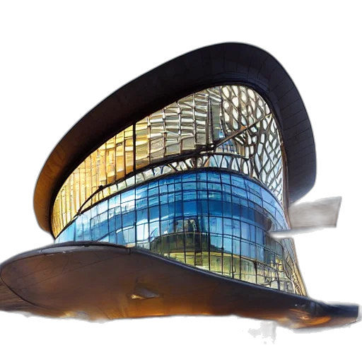 hat, building, shoes, crown, 3d render, concept art, photorealistic, steampunk transparent PNG cut-out