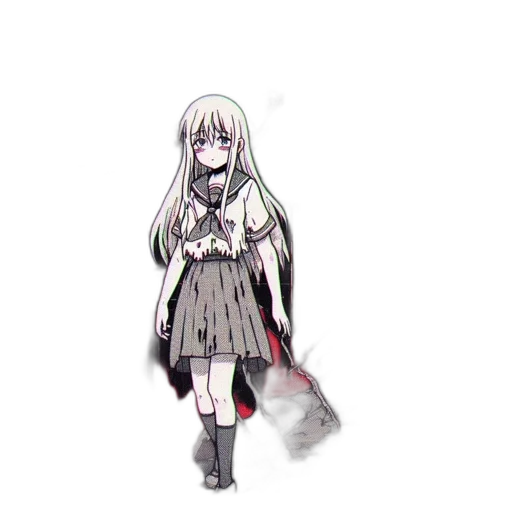 staff, dress, weapon, creature, pixel art, anime, concept art, cartoon transparent PNG cut-out