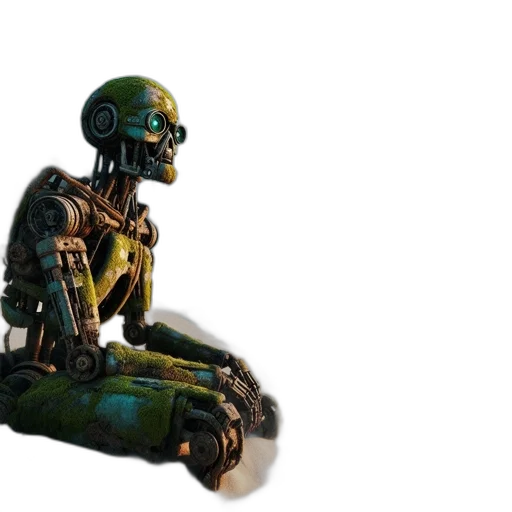 robot, jewelry, creature, mask, 3d render, concept art, cyberpunk, fantasy art transparent PNG cut-out