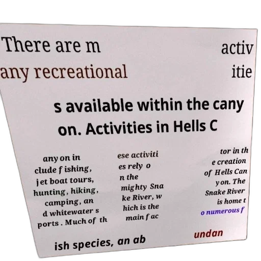 poster, text, about, recreational, activities, available, within, canyons transparent PNG cut-out