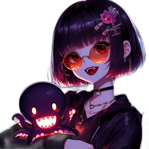 creature, mask, staff, face, pixel art, concept art, anime, fantasy art transparent PNG cut-out