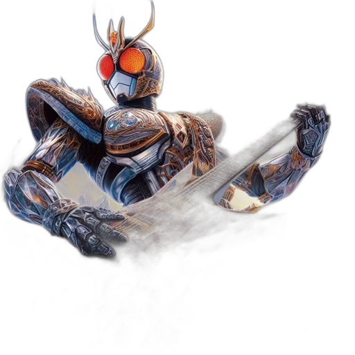 robot, sword, weapon, dragon, concept art, fantasy art, 3d render, watercolor transparent PNG cut-out