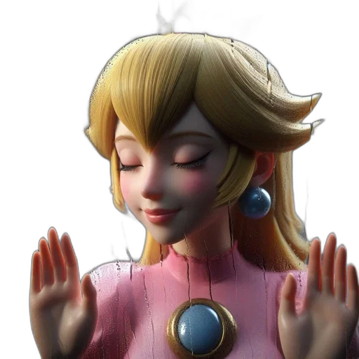 robot, crown, face, staff, 3d render, concept art, fantasy art, anime transparent PNG cut-out