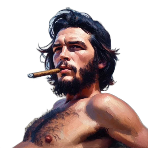 face, animal, sword, weapon, photorealistic, oil painting, comic book art, concept art transparent PNG cut-out