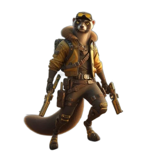 staff, animal, weapon, creature, concept art, 3d render, fantasy art, pixel art transparent PNG cut-out