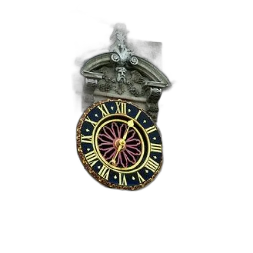 jewelry, crown, staff, 3d render, clock, roman, numerals, building transparent PNG cut-out