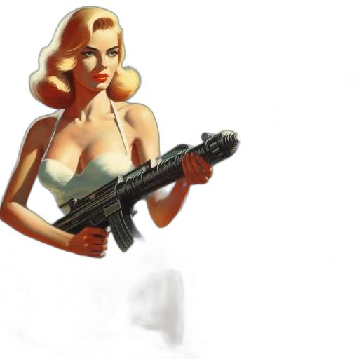 weapon, concept art, pixel art, comic book art, fantasy art, poster, white, heat transparent PNG cut-out