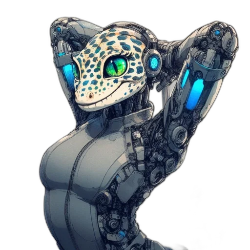 robot, dress, concept art, cyberpunk, 3d render, pixel art, blue, robotic transparent PNG cut-out