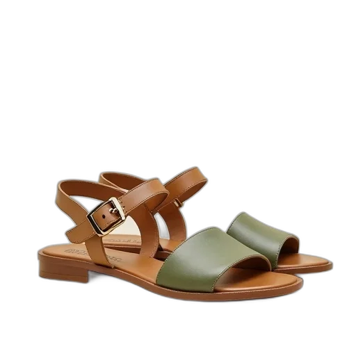 shoes, earth tones, green, pair, beige, sandals, metallic, buckle transparent PNG cut-out