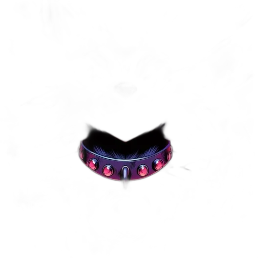 jewelry, crown, mask, hat, 3d render, vaporwave, cyberpunk, concept art transparent PNG cut-out