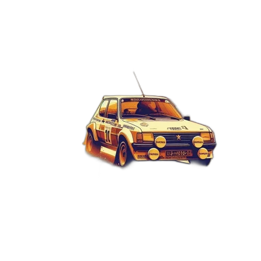 car, weapon, animal, pixel art, photorealistic, concept art, 3d render, golden transparent PNG cut-out