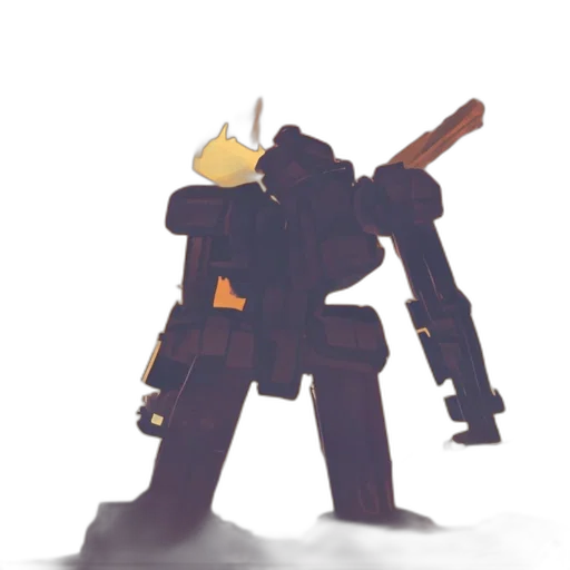 robot, weapon, staff, sword, concept art, pixel art, 3d render, fantasy art transparent PNG cut-out