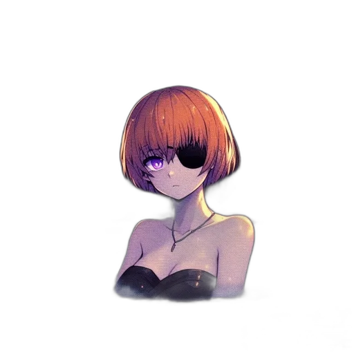 mask, hair, face, hat, watercolor, cyberpunk, vaporwave, anime transparent PNG cut-out