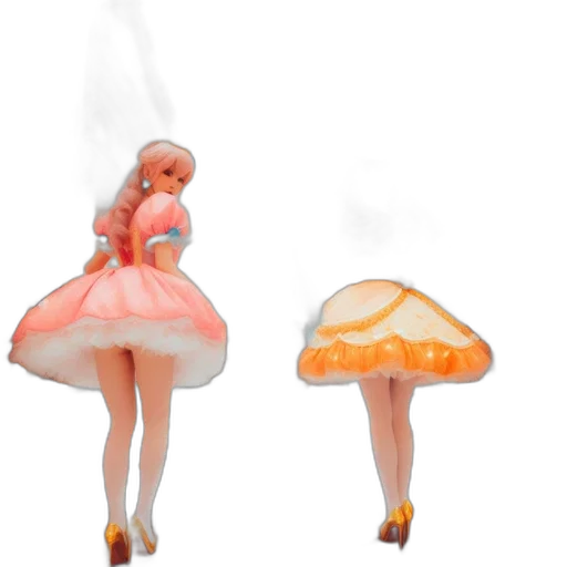 dress, food, hat, concept art, 3d render, fantasy art, pixel art, fog transparent PNG cut-out